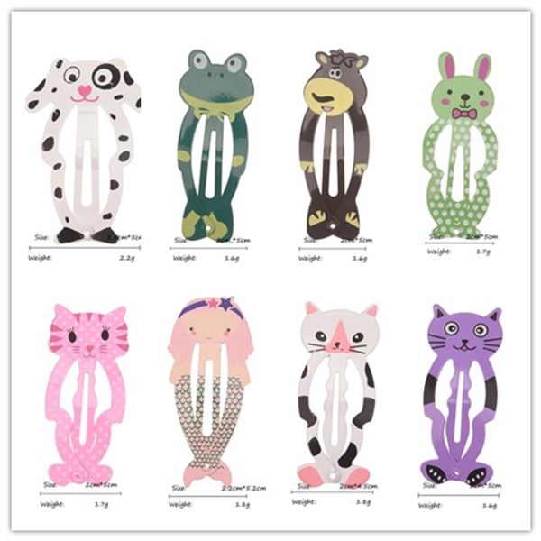 Mermaid Hairclip Unicorn Bobby Pin Cat Barrette Butterfly Knot Hair Accessories Bow Tie Dog Rabit Animal Hairpin Bb Clip Designer Hair Accessories Red