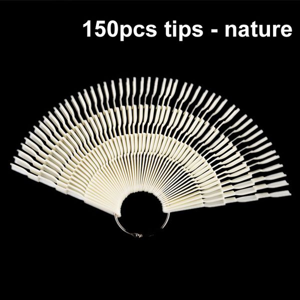 

natural fake nails 20/50/100/120/150pcs false nail tips clear pink black color nail art false tips practice display tools sale, Red;gold