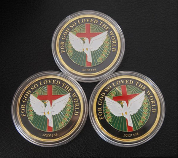 

jesus christ coin bible religious "for god so loved the world..." john 3:16 - good,wholesales dhl ing
