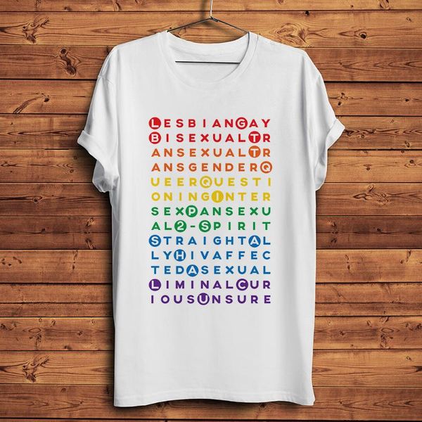 

gay supporters queer rainbow words printed t shirt homme summer new white short sleeve men casual tshirt streetwear tee, White;black