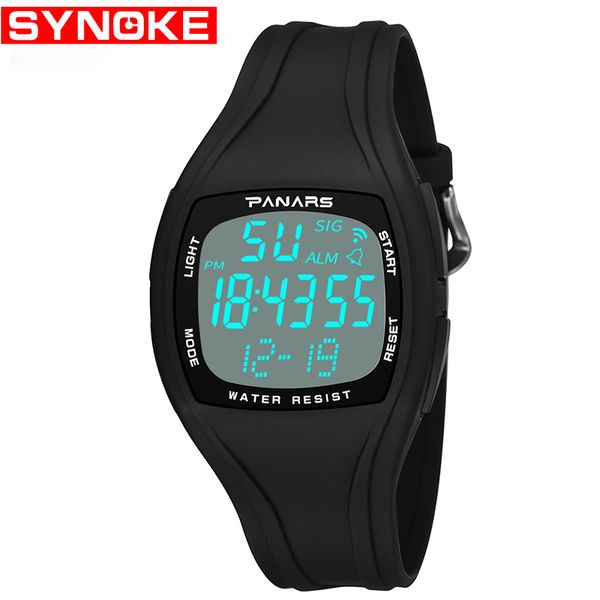 

panars mens sport watch 50m waterproof swimming wrist watch men fitness digital watches alarm timer male clock date relogios, Slivery;brown