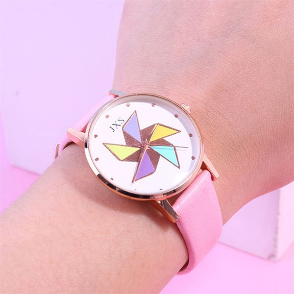 

women fashion luxury leisure set auger leather steel quartz watch relojes para hombre dress multi-color small fresh, Slivery;brown