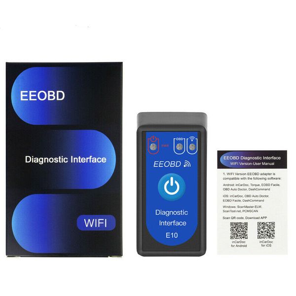 

new elm327 wifi obd2 car code reader scanner with switch diagnostic tool