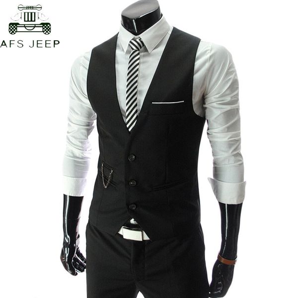 

2018 dress vests for men slim fit mens suit vest male waistcoat gilet homme colete masculino social formal business jacket 4xl, Black;white