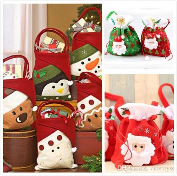

good new year christmas santa claus snowman candy gift bag 2017 navidad natal tree ornaments home decorations for xmas home gifts 275