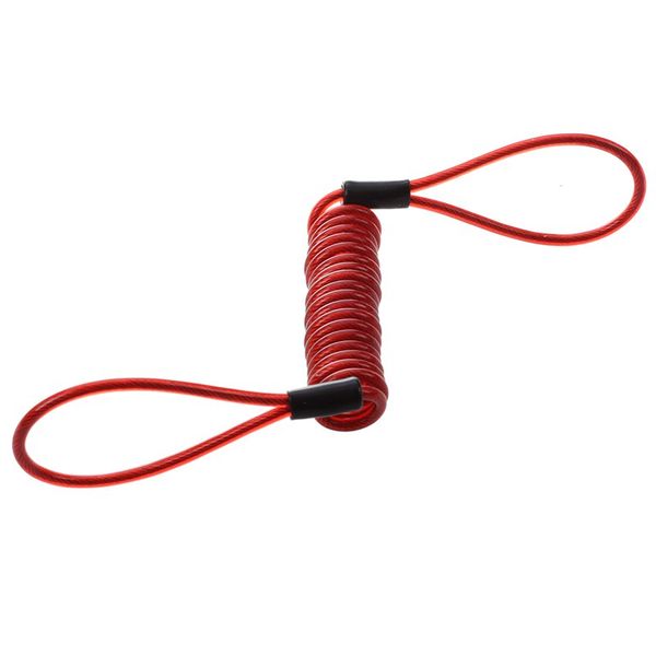 

motorcycle scooter safety red disc lock reminder cable
