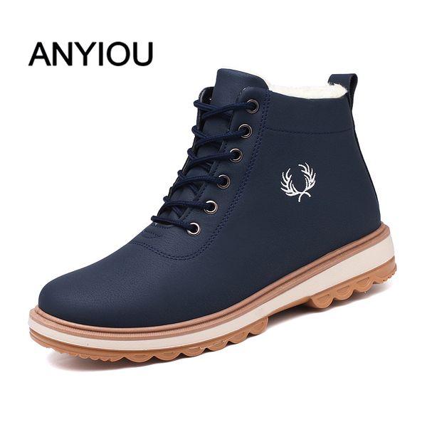 

anyiou rain boots for men boots for men ankle casual rubber man waterproof rain shoes selling style, Black