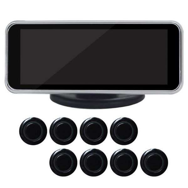 

visual reversing radar parking sensor kit intelligent voice dual core alarm with probe universal buzzer backup lcd digital car