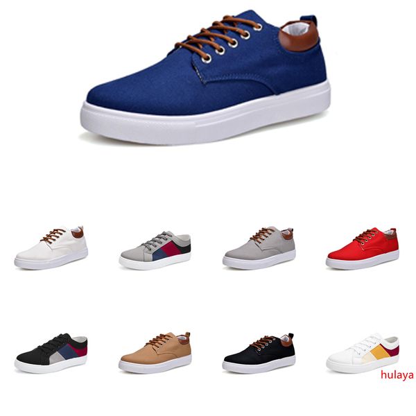 

men shoes no-brand canvas spotrs casual sneakers white black red grey khaki blue fashion new style shoes 215