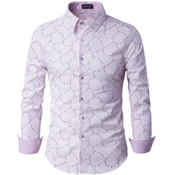 

stylish printing young men's shirts full sleeve -3xl uk casual man slim fit boy clothing wholesale ing, White;black