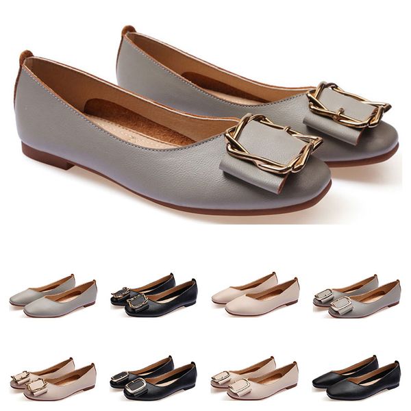 

ladies flat shoe lager size 33-43 womens girl leather nude black grey new arrivel working wedding party dress shoes eighteen