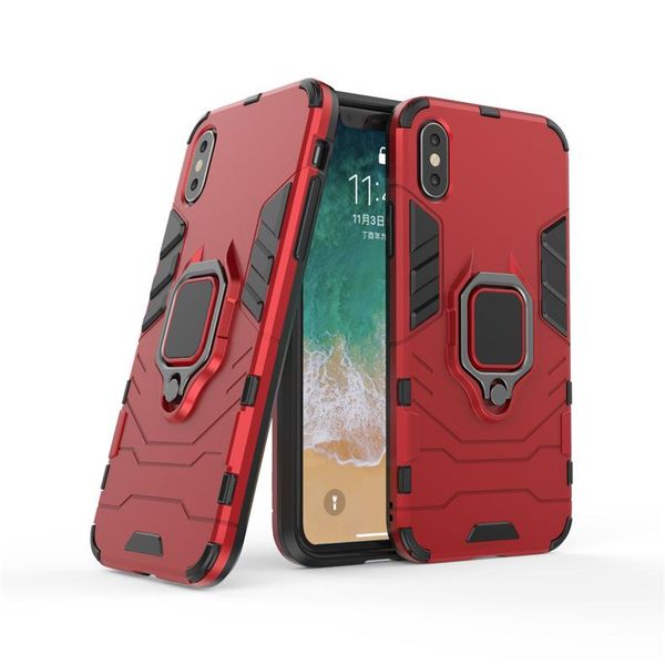 

wholesale kickstand phone case car phone ring holder magnetic cell phone cover for iphone x xs max xr 5 8 7 6s plus cases anti fall