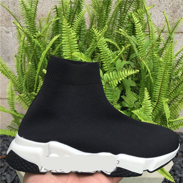 

luxury paris fashion black white socks shoes speed trainer flat casual sneakers race runners boot men women designer sports