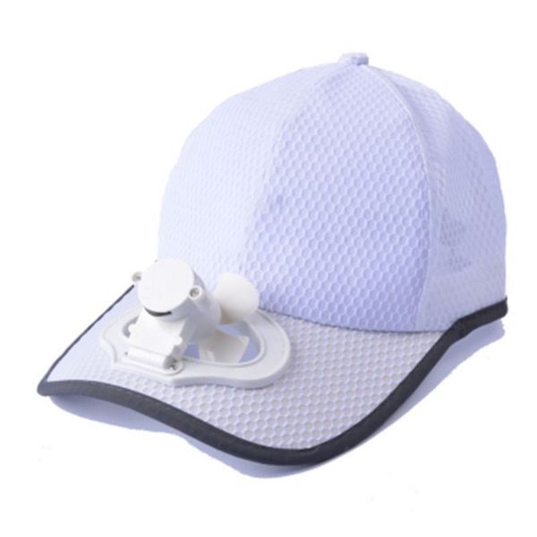 

new hat usb charging cable fan cap fan cooling camping hiking sport summer baseball outdoor travel cap cotton, Black;white