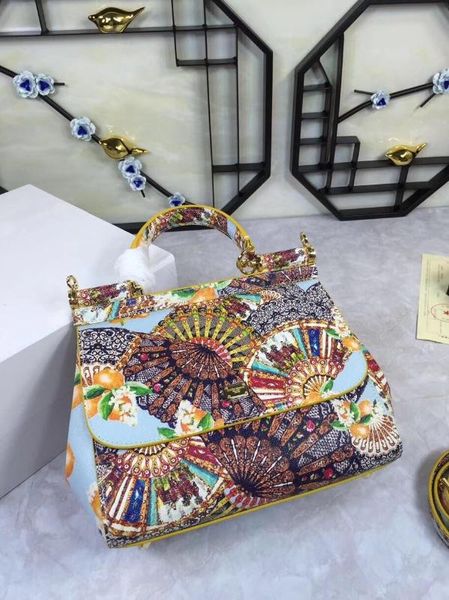 

l0585 classic 100% real leather famous women handbag fashion purses female runway