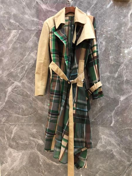 

2019 autumn new women patchwork coat tretch 2 color tutu, Tan;black