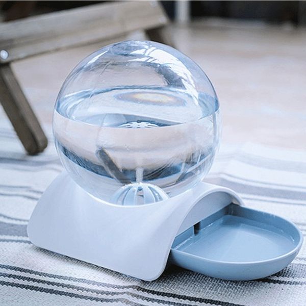 

transparent glass pet water feeder dispenser automatic dog puppy drinking water dish bottle dog cat feeder supplies