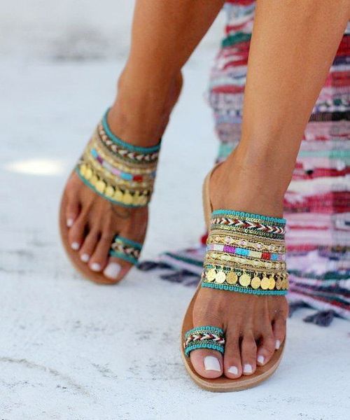 

women artisanal sandals flip-flops handmade greek style boho flip flop sandals on lazy beach holiday shoes, Black