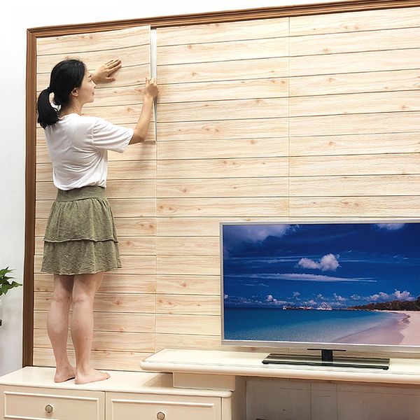 

tv background wall 3d stereo stickers wall stickers wallpaper self-adhesive anti-collision simple modern living room decoration