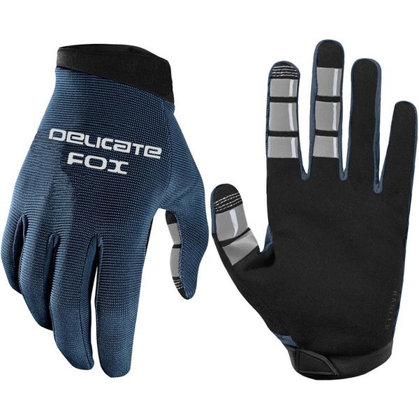 

blue autobike moto gloves mtb bike riding motorcycle mountain bicycle sports men's summer glove, Black