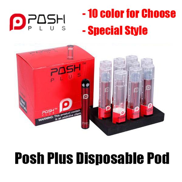 

POSH PLUS одноразовое устройство Pod Starter Kit 280mAh Аккумулятор 2,0 мл картриджи Vape Пустой Pen 10 Style