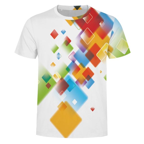 

new casual men t-shirt fashion mens splash-ink 3d printing tees shirt short sleeve sport casual t-shirt blouse c0409, White;black