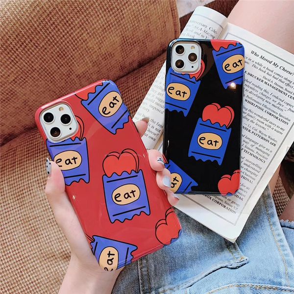 

one piece luxury phone case for iphone 6s 7 8p x xs xr 11pro 11promax fashion cartoon love designer phone case back cover