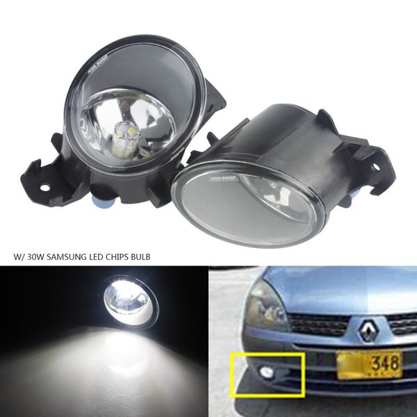

angrong 30w samsung led front bumper fog light lamp l&r for espace laguna master