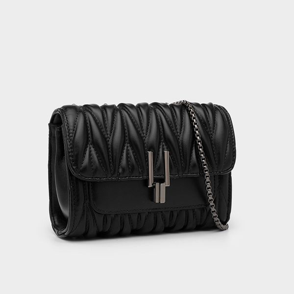 

genuine leather woman package oblique satchel women's singles shoulder summer diamond lattice chain sheepskin ma'am handbags luxur