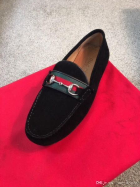 

2020 new designer cmextdds casual metal buckle casual men's shoes, fashionable and comfortable suede frosted original box