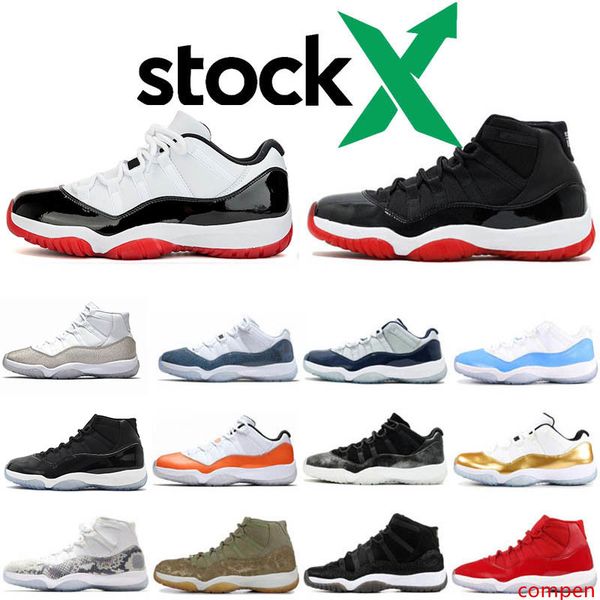 

stock x 11 basketball shoes for women men bred 2019 concord 23 45 space jam cap and gown withe bred sport sneakers