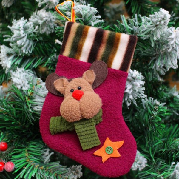 

new year candy bag stocking hanging christmas tree decoration christmas ornament mini christams stockings
