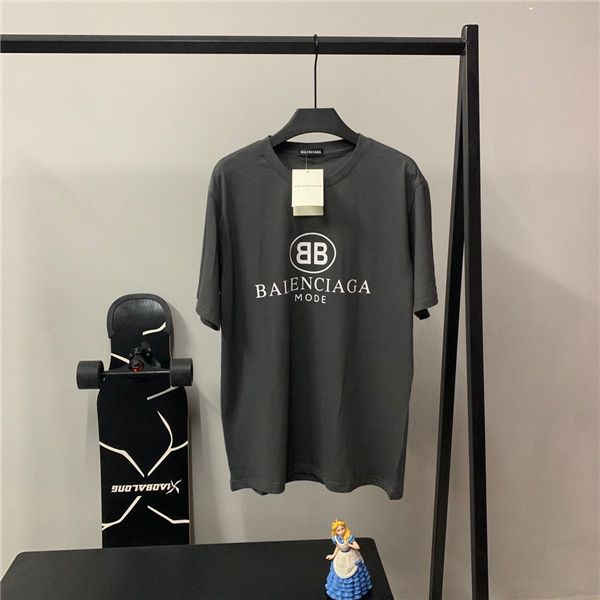 

19 new luxuriou brand de ign bb letter print tee dark grey hort leeve hirt men women treetwear outdoor hirt