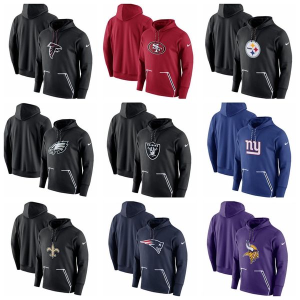 

san francisco 49ers pittsburgh steelers philadelphia eagles oakland raiders vintage champ drive vapor speed pullover hoodie, Blue;black