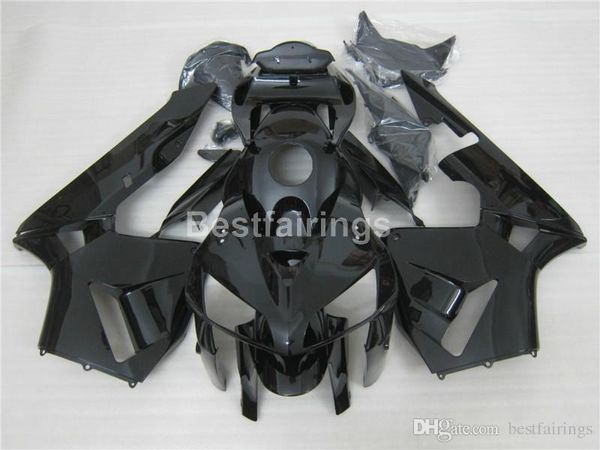 Molde de injeção Partes do corpo para Honda CBR600RR 05 06 Fairings de moto preto Matte conjunto CBR600RR 2005 2006 FF34