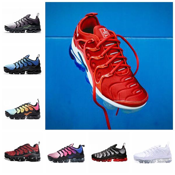 

2019 New TN Plus Chaussures Men Casual Shoes Olive In Metallic White Silver Air Running Plus Tn Pack Triple Black Mens Sports Sneakers