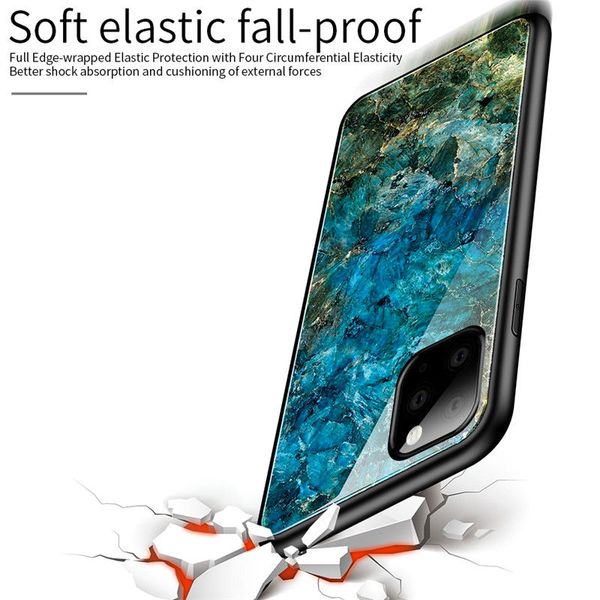 

градиент случаи мраморный телефон для iphone 11 max xs xr x 8 7 6 6s xs закаленное стекло гибридный жесткий задняя крышка