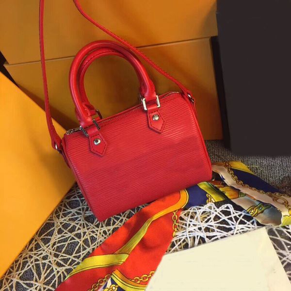 

new nano speedy 16cm handbag alphabet combination fashion designer handbag red shoulder bags mini travel bags pures m61252