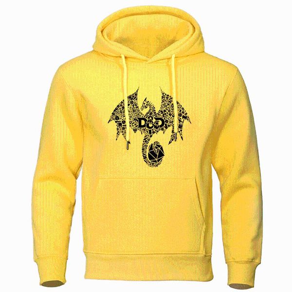 

2020 autumn winter fleece hoodies funny print mosaic dragon hoodie sweatshirt men harajuku streetwear hip hop brand man pullover, Black