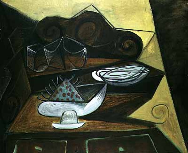 

pablo picasso classical oil painting the buffet catalan furniture and decoration 100% handmade by experienced painter picasso821