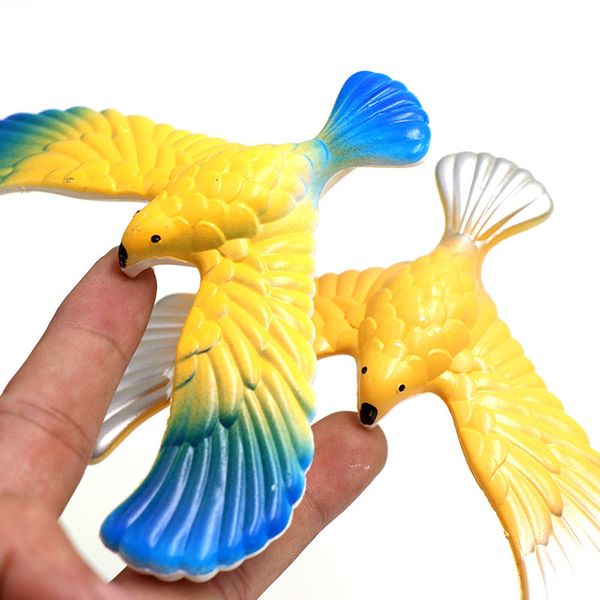 

amazing balancing eagle with pyramid stand magic bird desk kids toy fun learn plastic finger balancing eagle weighted toy