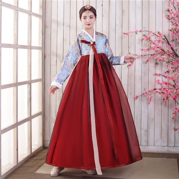 Asian Nacionalidade traje tradicional coreano estilo Mulheres coreano fase Hanbok popular do vestido Partido de dança Vestuário Desempenho