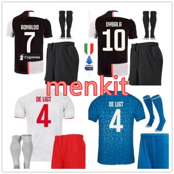 

Men de igner kit 2019 occer jer ey 19 20 mandzukic de ligt football hirt men youth et dybala football equipment, Black;red