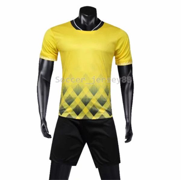 

new arrive blank soccer jersey #1906-53 customize quick drying t-shirt club or team jersey contact me uniforms football shirts, Black;yellow