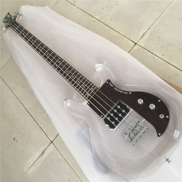 

dan armstrong ampeg electric bass guitar acrylic body rosewood pickguard fix bridge crystal guitar guitars guitarra