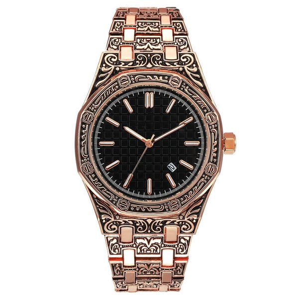 

fashion 2019 new womens carved watch female designer simple luxury watches personality watch band 22mm constellation ing, Slivery;brown