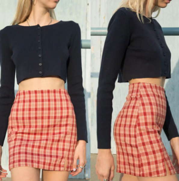 

bm designer skirt fashion dress for girl brandy melville dress brand designer streetwear fashion plaid fillibeg philabeg kilt 20041007l, Black