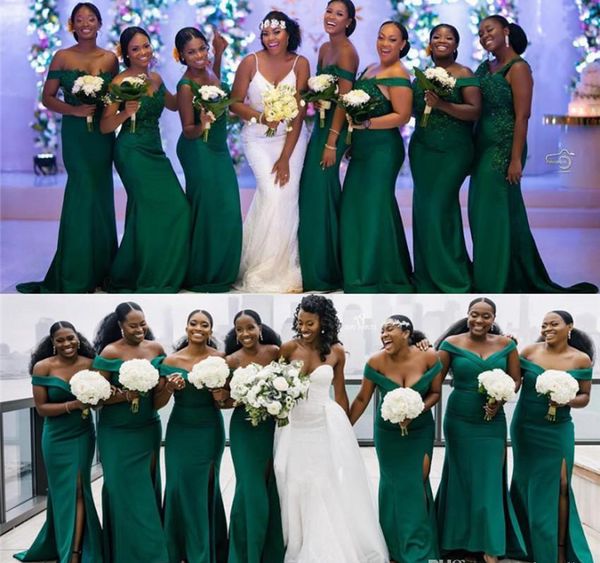 Novos vestidos de dama de honra sul-africano preto meninas verão jardim jardim festa de casamento festa de casamento empregada de honra plus size personalizado feito