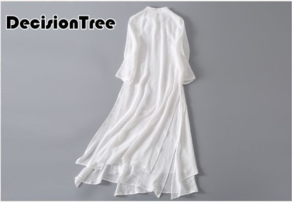 

2019 chinese dress traditional floral print linen cheongsam loose qipao dress chinese traditional women qipao, Red