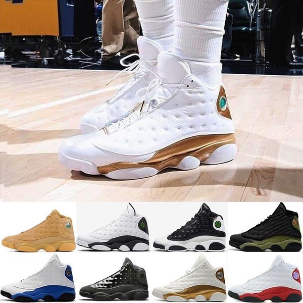 

13 13s men women basketball shoes gs hyper royal italy blue bordeaux flints chicago bred dmp wheat olive j13 retro sneakers